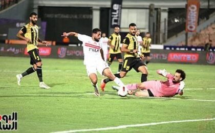 مباراة الزمالك والمقاولون العرب في الدوري المصري على استاد القاهرة الدولي