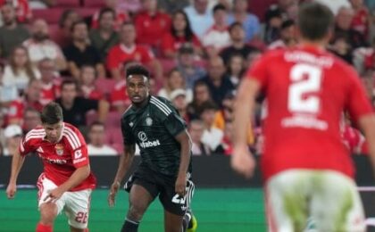 هيثم حسن لاعب سيلتيك خلال مواجهة أوروبية أمام سيلتا فيجو
